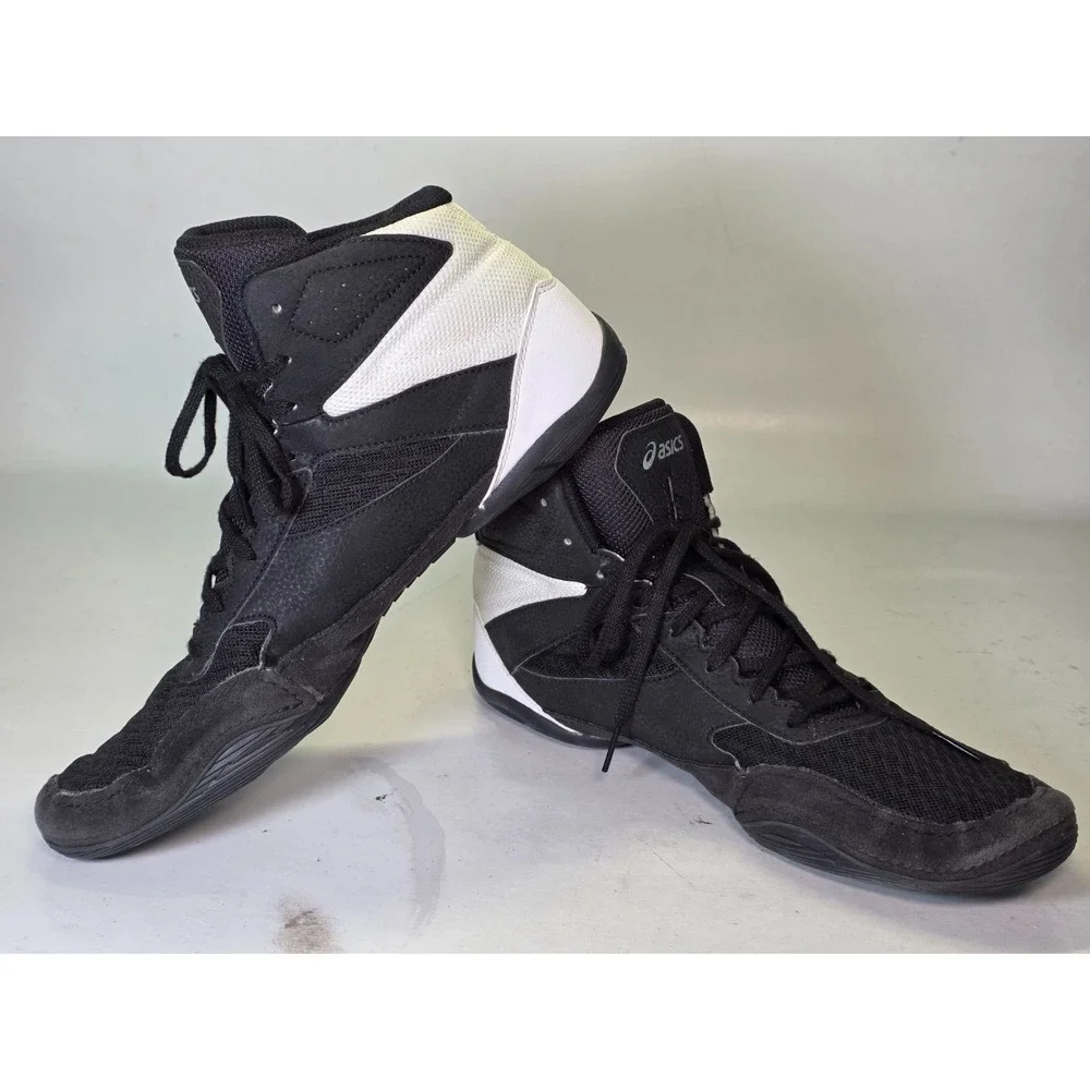 Asics Matflex 6 Men's Wrestling Sneakers Size 11.5 Black White Shoes